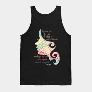 Fearfully and Wonderfully made.... Woman silhouette design Tank Top